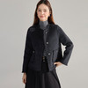 【高货sh】全新升级【铂金会员413/天猫559/差价146】(35834) 洛诗琳通勤气质羊绒羊毛双面呢小香风拉毛流苏毛呢外套 商品缩略图2