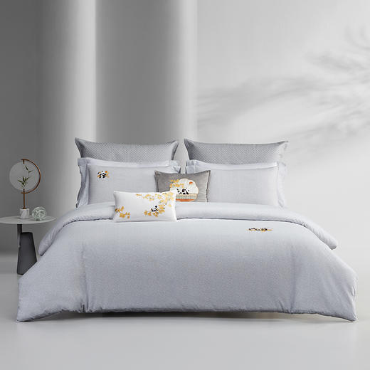 梦洁 纯棉磨毛 四件套 福宝归来 商品图2