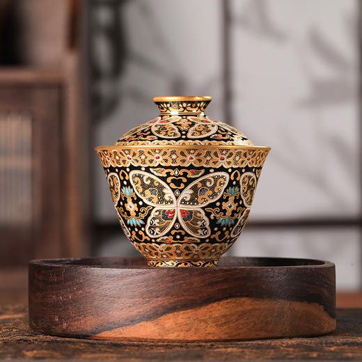 溢珍堂-梦蝶盖碗 商品图0