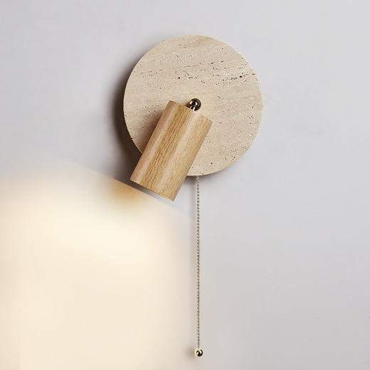 中旋转风复古民宿壁灯墙壁黄洞古风卧室石壁灯诧寂具可床头灯书房 商品图2