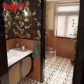 厨房浴室美拉德墙砖中法式x800mm瓷砖复古卫生间古风花砖400