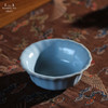 问鼎汝瓷收藏款传统天青菊花杯 商品缩略图2