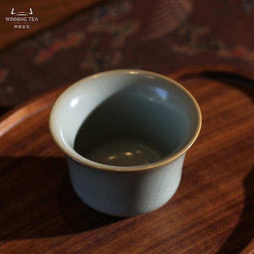 问鼎汝瓷收藏款天青温酒单杯（缺货） 商品图1