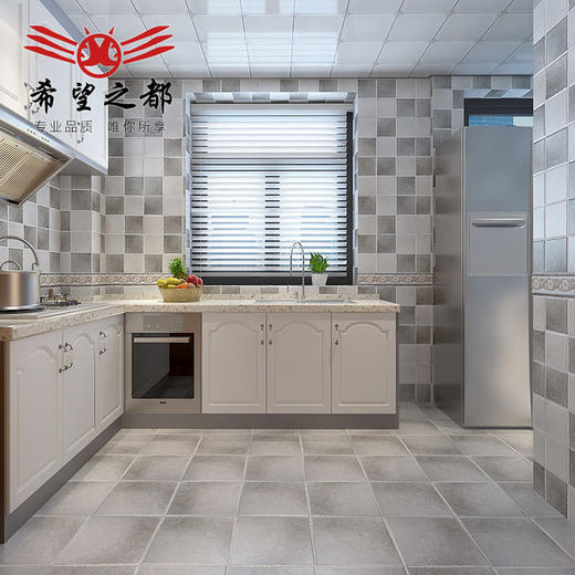 爬墙厨房卫生间田园地300x300仿古砖地砖墙砖阳台希望都之 商品图1