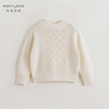 马克珍妮女童立体绞花宽松绵羊毛针织衫儿童毛衣秋冬新款241806 商品缩略图3