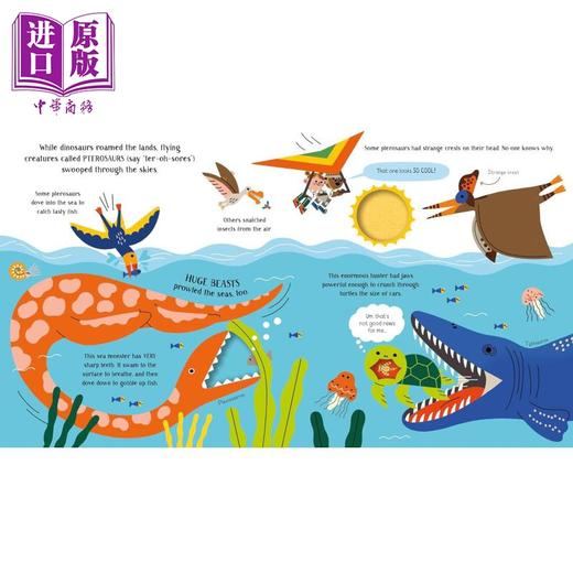【中商原版】走进科学 恐龙 Step Inside Science Dinosaurs 英文原版 儿童纸板书 动物科普绘本 亲子读物 进口童书 Usborne 商品图2