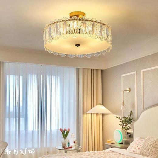 中古客厅玻璃餐厅卧室网红民宿法式吸顶灯书房吸顶灯奶油风灯具 商品图2