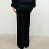 玳莎新中式丝绒裤女2024冬季新款垂感阔腿裤国风肌理感宽松直筒裤  ED36302 商品缩略图3
