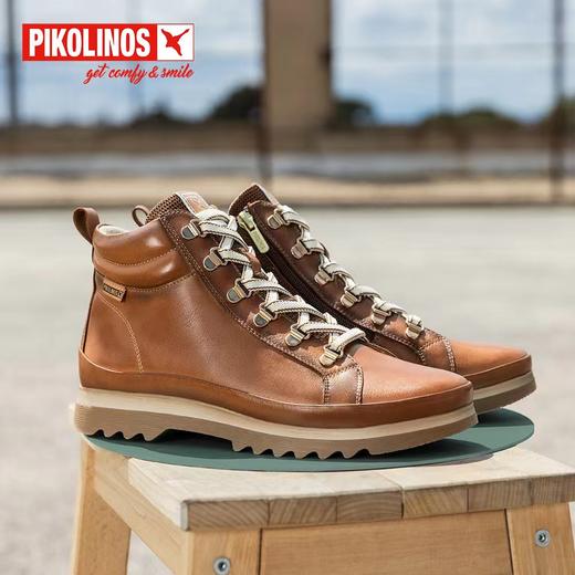 【Pikolinos】  B3F |  派高雁24冬季多材质拼接平底系带英伦马丁靴PA240303 商品图1