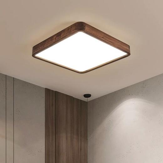 北欧蓝光护眼无频儿童房吸顶灯木纹灯防led全闪书房原光谱灯卧室 商品图2