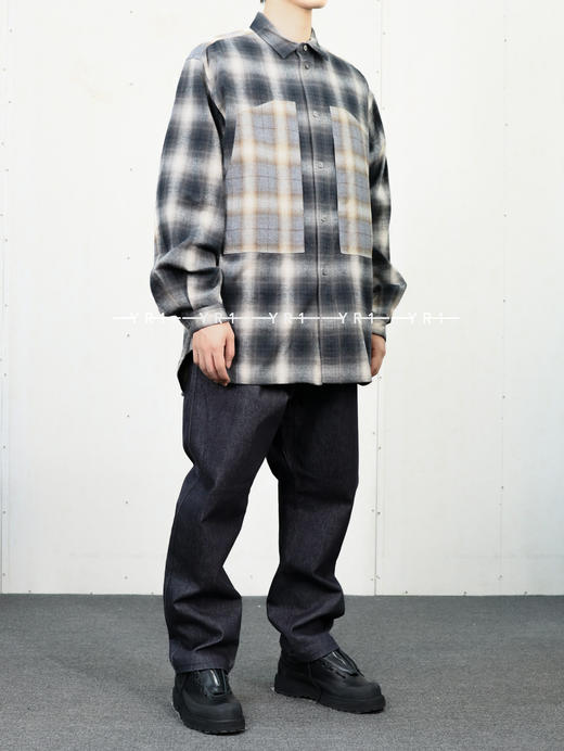 White Mountaineering | 中袖格纹工装衬衫 商品图3