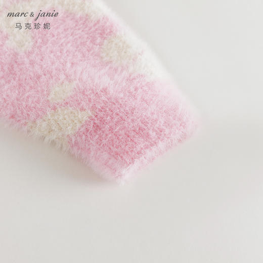 马克珍妮女童满底猫咪仿貂毛毛衣儿童针织衫2024年秋冬新款241805 商品图5