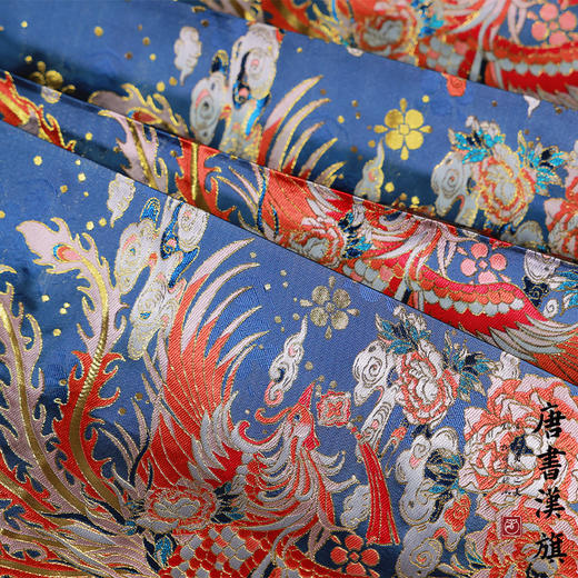 【凤皋九天·宝蓝】织金妆花精美新中式国风马面裙凤皋九天套装 商品图6