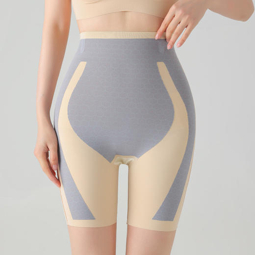 一裤四穿【超薄苹果臀加高悬浮裤】悬浮裤高腰收腹提臀塑型裤产后恢复塑身裤夏季无痕贴身打底安全裤，记忆软骨 固定腰线。ry 商品图5