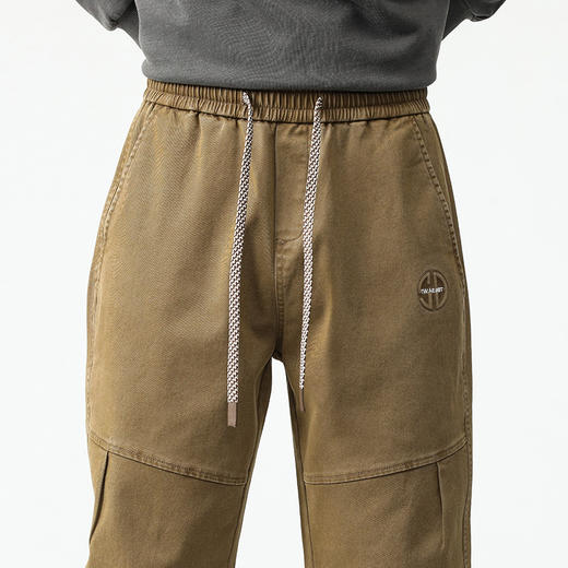 【新款DQ】大依优型大码松紧腰小脚休闲裤长裤男舒适休闲简约百搭加肥加大男装潮款 商品图10