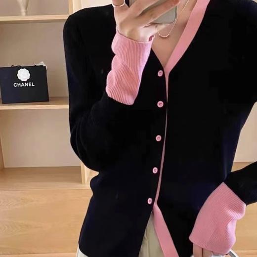 【南油女装 拼色气质羊毛衫】简约百搭 撞色叠穿设计 收腰显瘦 独特个性 商品图7