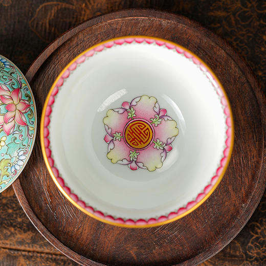 溢珍堂福寿康宁盖碗 商品图2