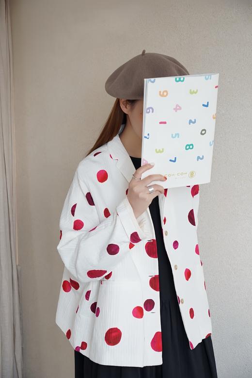 （5折）apuntob 大红点覆盆子茄红波点外套 商品图12