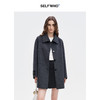 SELFWHO苏力绵羊毛澳洲进口可拆卸围巾领双面呢大衣女冬季新外套 商品缩略图2
