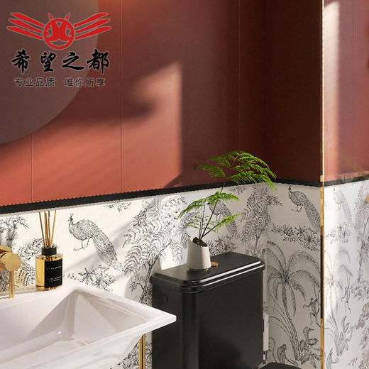 厨房网红小复古300x800地砖厕所瓷砖浴室卫生间猴子花砖墙砖法式 商品图2