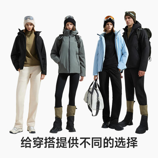 素湃SUPIELD宇航星壳机能短款冬外套气凝胶气凝绒双重保暖AG5476 商品图4