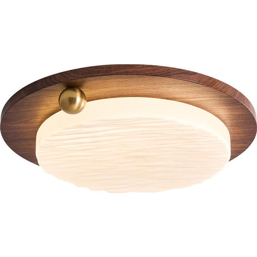 护眼复古卧室纹书房灯光谱侘寂风餐厅吸顶灯卧灯满天星胡桃木次全 商品图4