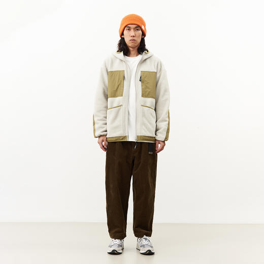 吃茶去chichaqu24秋冬抓绒摇粒绒带帽外套户外保暖加厚复古山系 商品图2