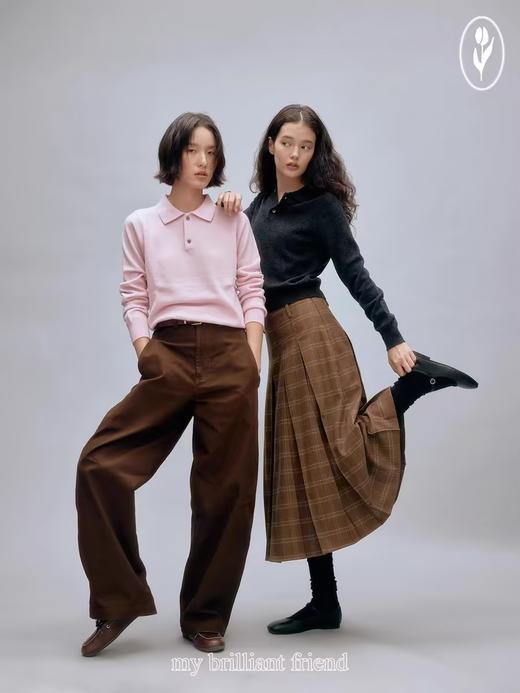 shyshystill/shy202408039/柔糯人手一件经典全羊毛叠穿百搭polo衫 商品图3