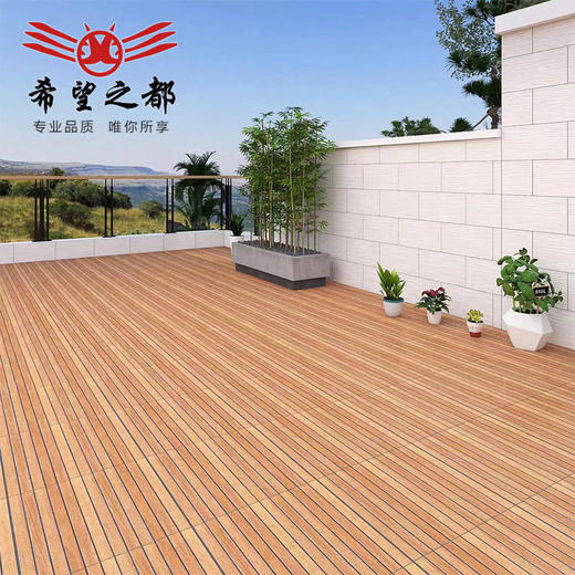 阳台砖露台户外地砖防滑仿院子庭院别墅抗冻瓷砖花园地砖木纹室外 商品图3