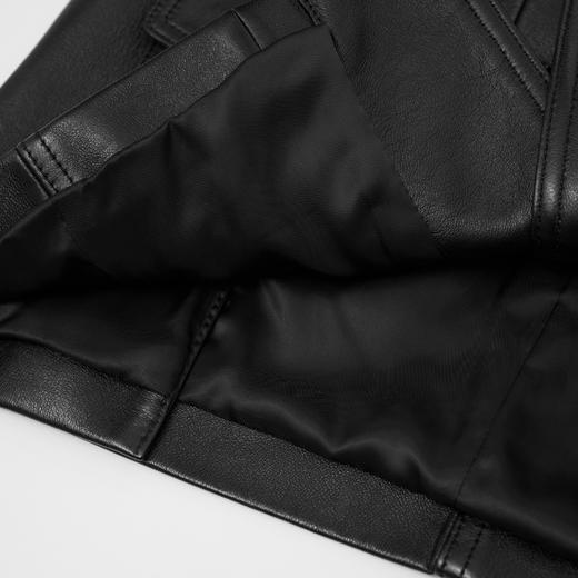 ROMI STUDIO“棕标甄选”英国进口小胎羊皮油蜡西装皮衣RW24WWA0036 商品图4