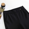 松紧高腰微喇裤秋季时尚，气质休闲裤黑色大码长款喇叭裤MYX-5505 商品缩略图3