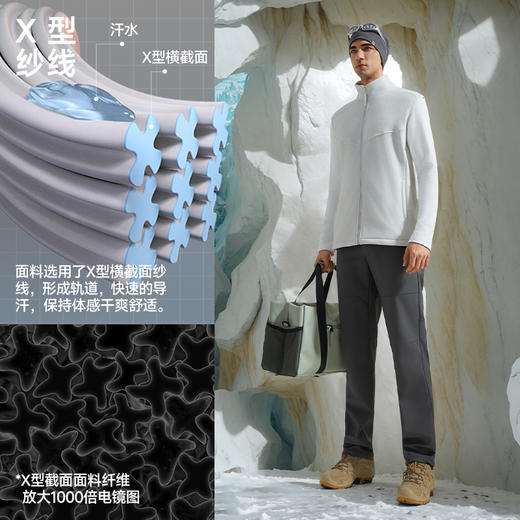 素湃SUPIELD摇粒绒马甲7A抗菌外穿抓绒保暖背心立领坎肩无袖外套 商品图1