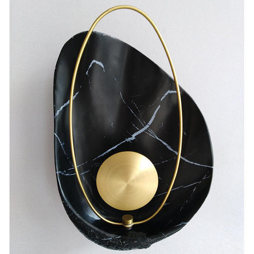 石壁贝壳客厅北欧灯云全铜艺术树脂卧室灯具创意楼梯背景灯装饰 商品图1