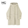 mc2双口袋连帽中长款大衣女装2024冬季新款韩版简约气质款小个子 商品缩略图4