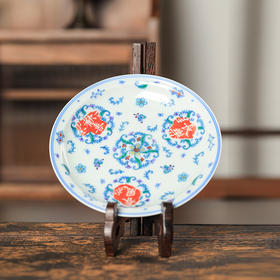 詺兮清窑·斗彩欢喜小壶承