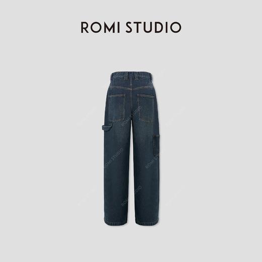 ROMI STUDIO“机场牛仔”甄选斜纹棉加厚洗水直筒牛仔裤RW24AX80402 商品图0