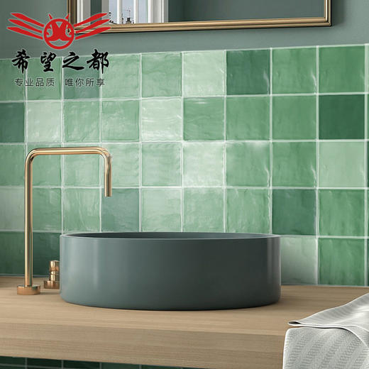 多小厨房复古哑光法式墙砖餐厅卫生间彩色手工瓷砖文艺方砖砖 商品图0