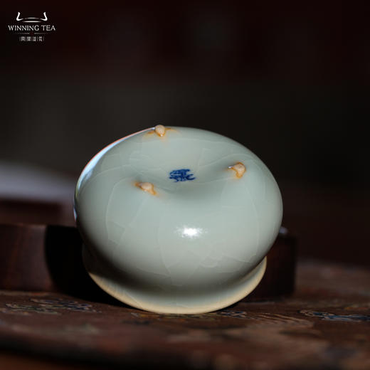 问鼎汝瓷收藏款天青小香炉杯 商品图1