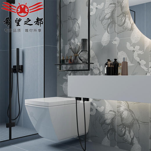 哑光面侘1200mm工艺寂风微卫生间客厅墙砖*水泥瓷砖地砖400仿古砖 商品图3