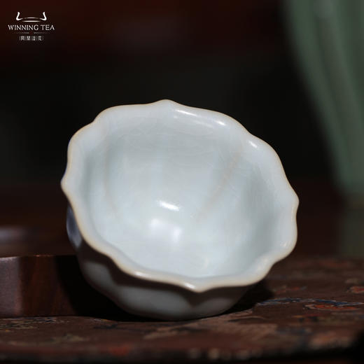 问鼎汝瓷收藏款月白宝相杯（缺货） 商品图1