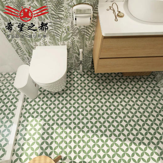 卫生间墙砖水磨石浴室小北欧地砖花砖300600洗手间厕所瓷砖复古 商品图3