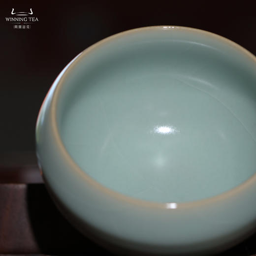 问鼎汝瓷收藏款天青棱波杯 商品图2