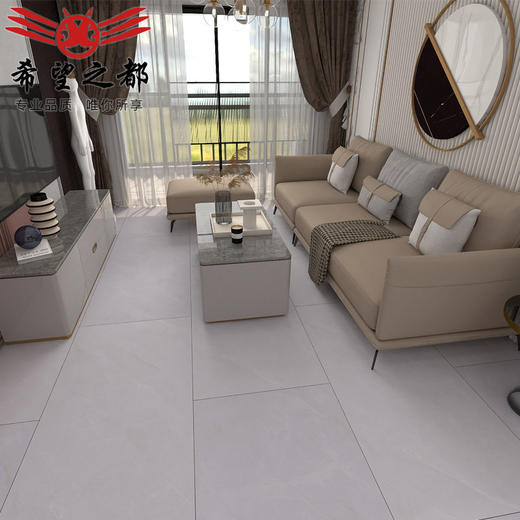 哑光地砖餐厅厨房通体卫浴750x1500素色瓷砖大板寂风微水泥客侘 商品图3