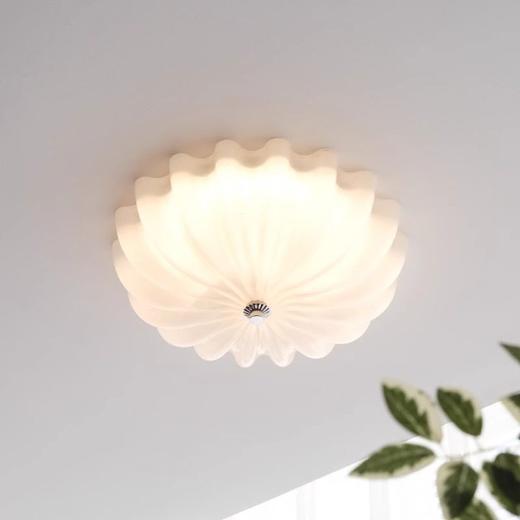 灯具奶油阳台中古灯法式儿童房包豪斯风卧室吸顶灯餐厅玻璃书房 商品图2