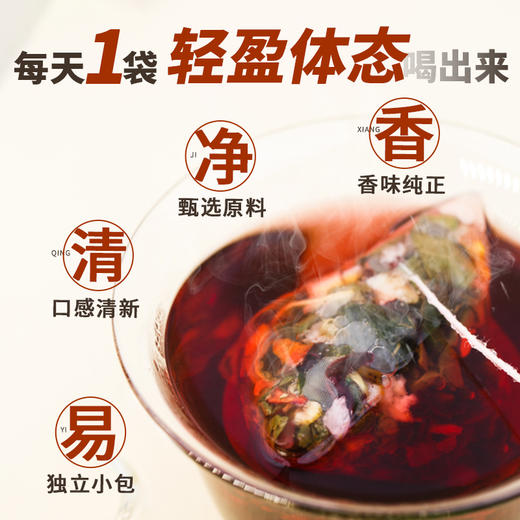 【荷叶冬瓜茶】元和堂 | 山楂决明子花茶养生茶袋泡茶包清润轻身茶 12克*15袋 元和好物 迷罗亲研 商品图3