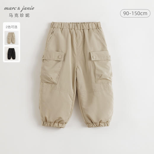 【加绒夹棉】马克珍妮男童山系户外工装裤儿童裤子冬装新款241333 商品图0