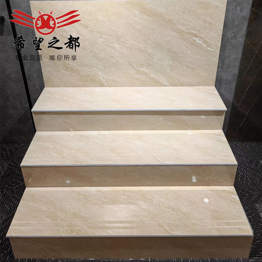 原厂砖台阶通体砖地板砖 踏步地砖楼梯大理石灰色瓷砖拉槽防滑 商品图3