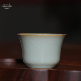 问鼎汝瓷收藏款天青温酒单杯（缺货）
