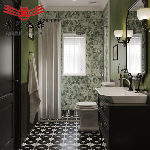 墙砖地砖花砖厕所厨房馥里复古卫生间300x900绿防滑瓷砖阳台法式 商品图2