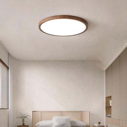 北欧蓝光护眼无频儿童房吸顶灯木纹灯防led全闪书房原光谱灯卧室 商品图3